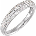 14K White 1/2 CTW Lab-Grown Diamond Ring