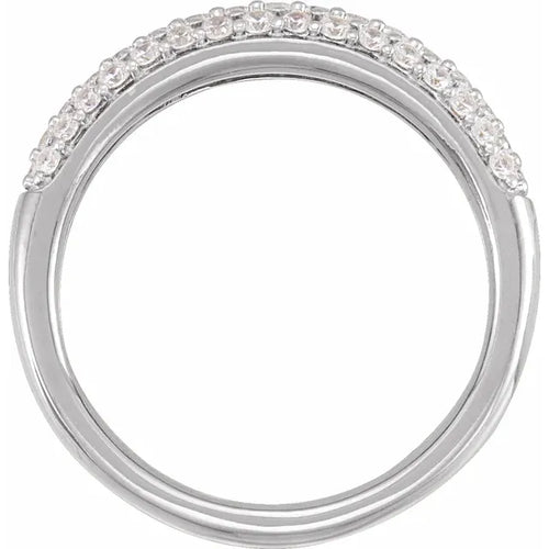 14K White 1/2 CTW Lab-Grown Diamond Ring