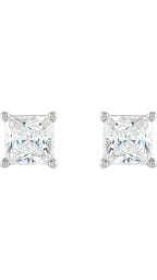 14K White Gold 5/8 CTW Natural Diamond Stud Earrings