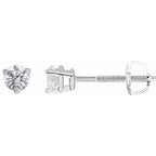 14K White 1/3 CTW Natural Diamond Earrings