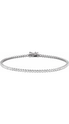14K White Gold 1 5/8 CTW Natural Diamond Line Bracelet