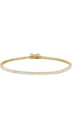 14K Yellow 1 5/8 CTW Natural Diamond Line Bracelet