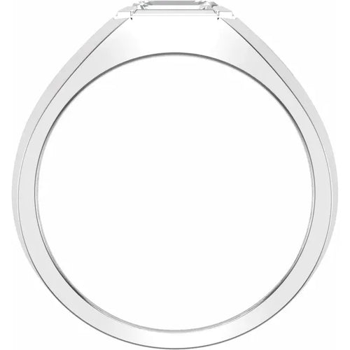 14K White 1 CT Lab-Grown Diamond Band