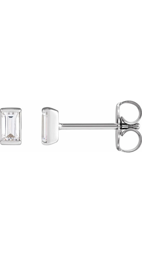 14K White 1/5 CTW Natural Diamond Stud Earrings