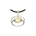 Sterling Silver & 14K Yellow .07 CTW Natural Diamond 18" Necklace