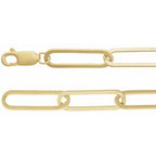 14K Yellow Gold-Filled 6.2 mm Paperclip-Style 20" Chain