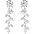14K White 4 1/4 CTW Lab-Grown Diamond Earrings