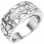 14K White 1/2 CTW Lab-Grown Diamond Band