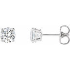 Platinum 1 CTW Natural Diamond Stud Earrings