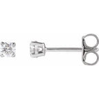 14K White 1/5 CTW Lab-Grown Diamond Stud Earrings
