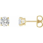 14K Yellow 1 CTW Lab-Grown Diamond Stud Earrings