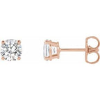 14K Rose 1 CTW Lab-Grown Diamond Stud Earrings