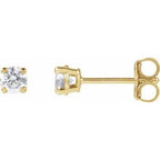 14K Yellow 1/3 CTW Lab-Grown Diamond Stud Earrings