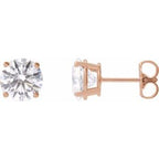 14K Rose 3 CTW Lab-Grown Diamond Stud Earrings