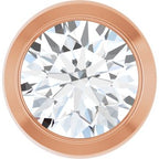 14K Rose 1/3 CT Natural Diamond Slide Pendant