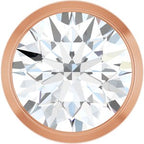 14K Rose 1 CT Natural Diamond Slide Pendant