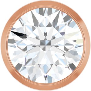 14K Rose 1 CT Lab-Grown Diamond Slide Pendant