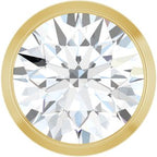 14K Yellow 1 CT Natural Diamond Slide Pendant