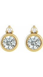 14K Yellow 4 mm 1/2 CTW Natural Diamond Earrings