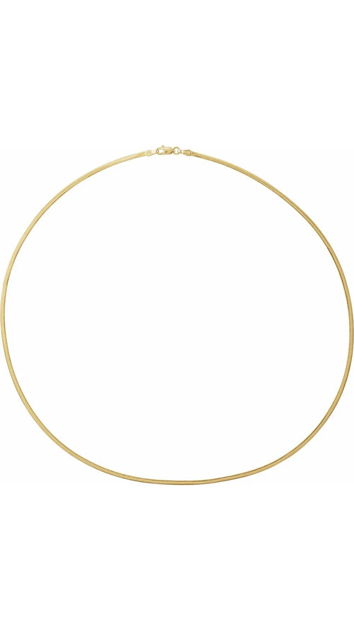 14K Yellow 1.95 mm Snake 18" Chain