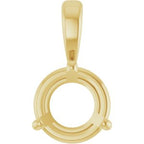 14K Yellow 1 CT Lab-Grown Diamond Pendant