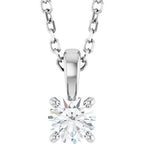 14K White 1/4 CTW Natural Diamond 18" Necklace