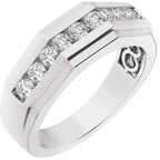 14K White 1/2 CTW Lab-Grown Diamond Band