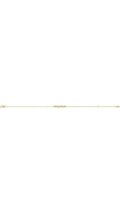 14K Yellow Mama Bracelet