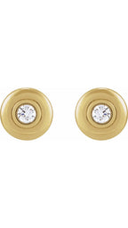 14K Yellow 1/2 CTW Natural Diamond Earrings