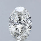 1.50ct Oval Natural Diamond (Colour G, Clarity I2, GIA Certified)