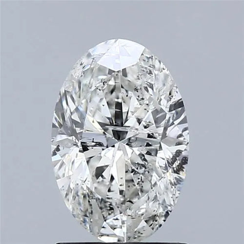 1.50ct Oval Natural Diamond (Colour G, Clarity I2, GIA Certified)