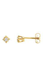 14K Yellow .06 CTW Natural Diamond Earrings