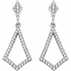 14K White 1/4 CTW Natural Diamond Earrings