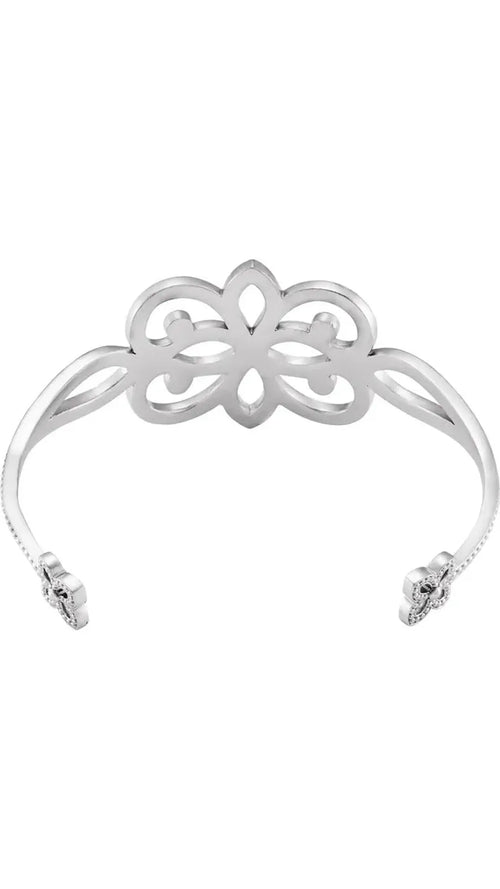 Sterling Silver Granulated Cuff Bracelet