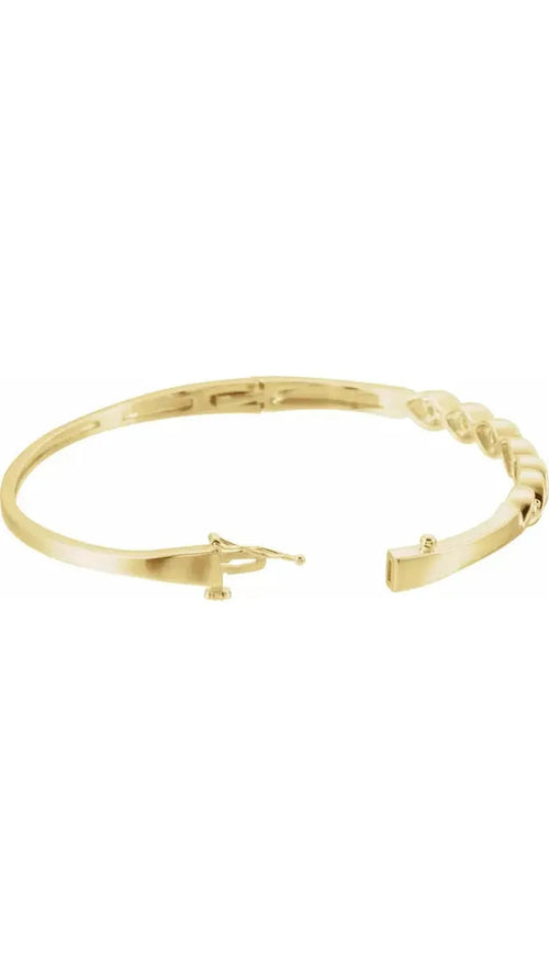 14K Yellow 1/4 CTW Natural Diamond Bangle Bracelet