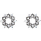 14K White 1/3 CTW Natural Diamond Earrings