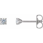 14K White 1/6 CTW Lab-Grown Diamond Stud Earrings