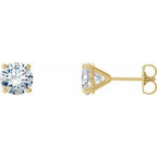 14K Yellow 2 CTW Natural Diamond Cocktail-Style Earrings