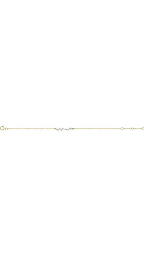 14K Yellow 1/3 CTW Natural Diamond Bar Bracelet