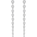 14K White 2 CTW Lab-Grown Diamond Earrings