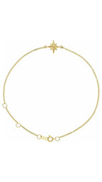 14K Yellow Star Bracelet
