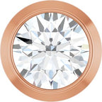 14K Rose 1/6 CT Lab-Grown Diamond Slide Pendant