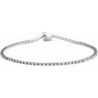 14K White 1 CTW Lab-Grown Diamond Line 7 1/4" Bracelet