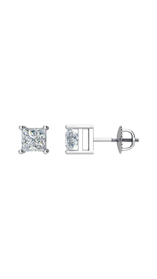 14K White 1/2 CTW Natural Diamond Stud Earrings