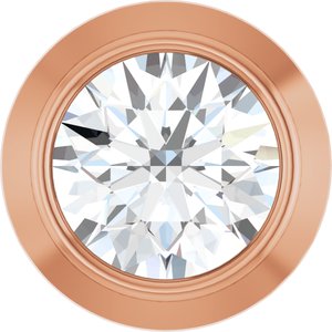 14K Rose .06 CT Lab-Grown Diamond Slide Pendant