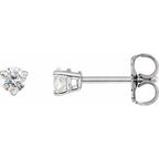 14K White 1/4 CTW Natural Diamond Earrings
