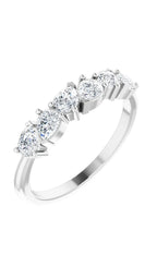 14K White 7/8 CTW Lab-Grown Diamond Anniversary Band