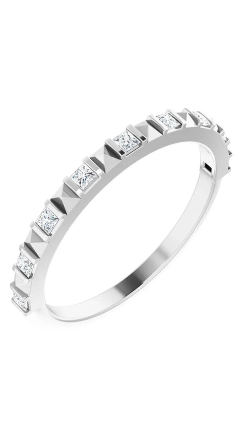Platinum 1/5 CTW Natural Diamond Anniversary Band