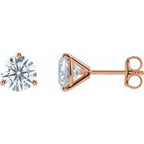 14K Rose 3 CTW Lab-Grown Diamond Stud Earrings