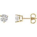 14K Yellow 1 CTW Lab-Grown Diamond Earrings